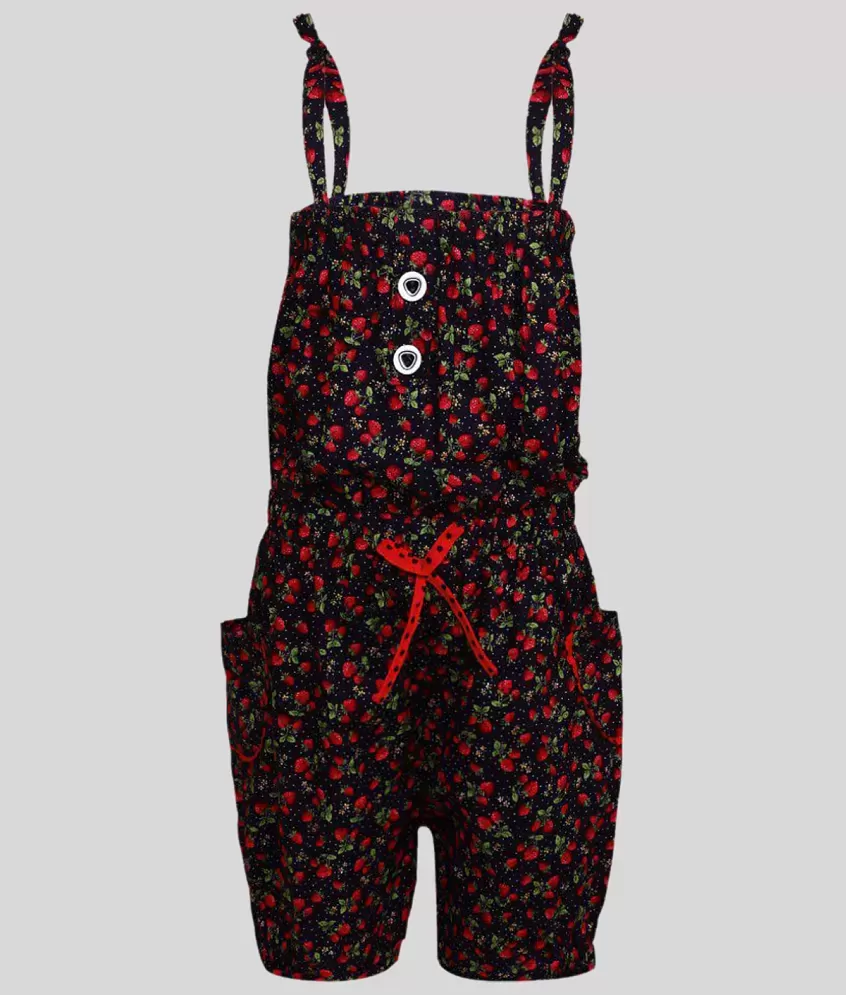 Buy online Black Solid Square Neck Dungarees from girls for Women by  Fellamo for ₹500 at 62% off | 2024 Limeroad.com