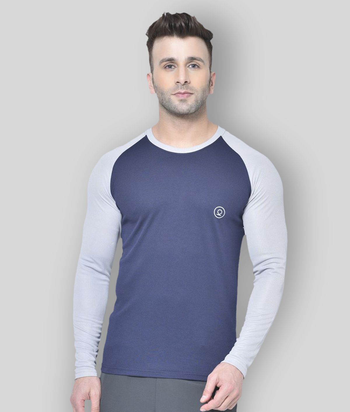     			Chkokko - Polyester Regular Fit Navy Men's Sports T-Shirt ( Pack of 1 )