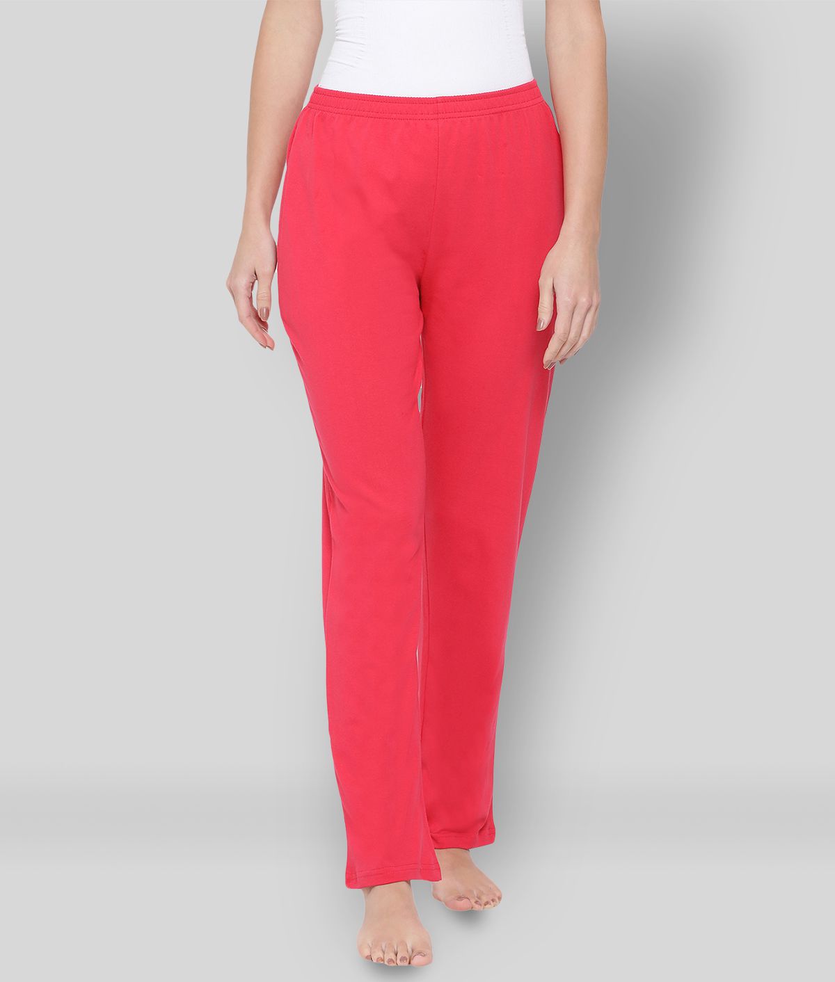     			Clovia - Pink Cotton Women's Nightwear Pyjama ( Pack of 1 )