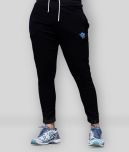 BURNOUT SPORT Black Polyester Lycra Trackpants Single