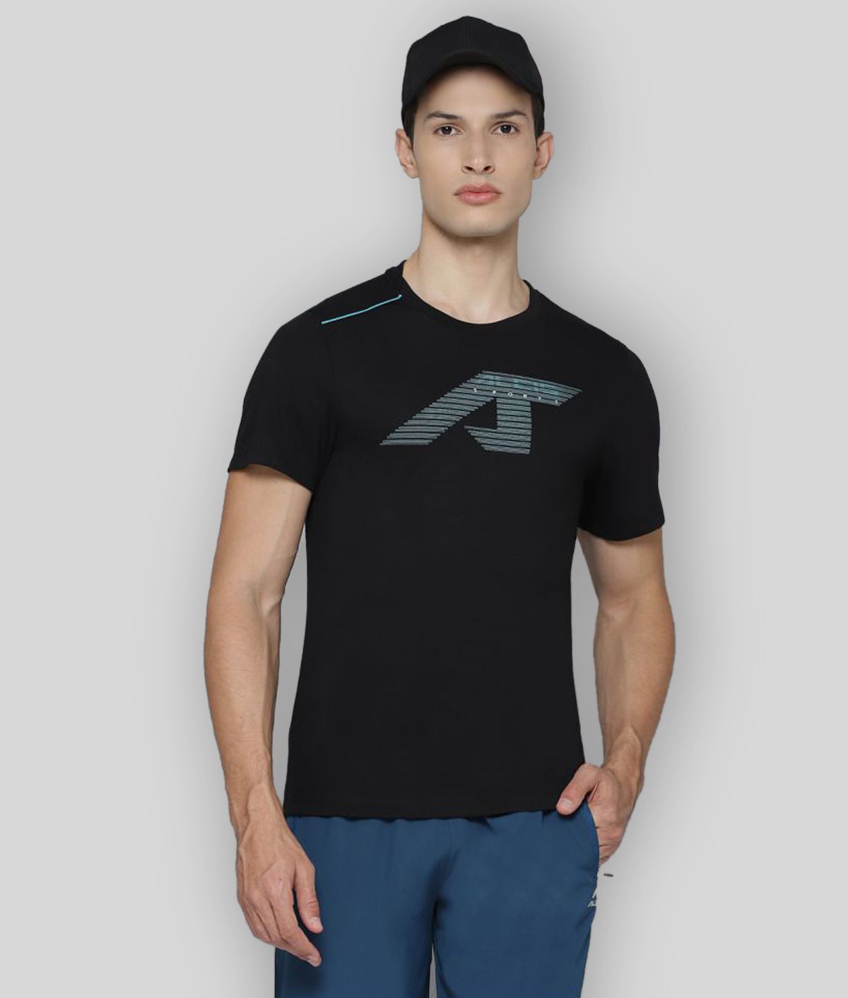     			Alcis - Black Polyester Regular Fit Men's Sports T-Shirt ( Pack of 1 )