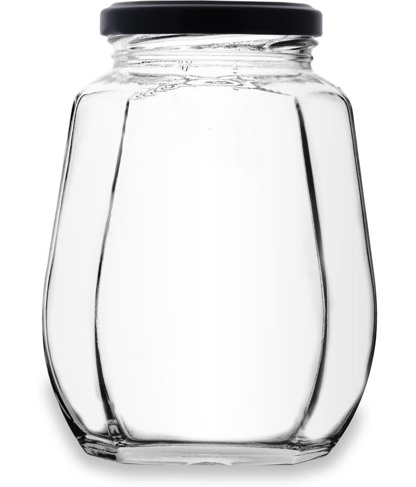     			CROCO JAR - Black Glass Food Container ( Pack of 1 )