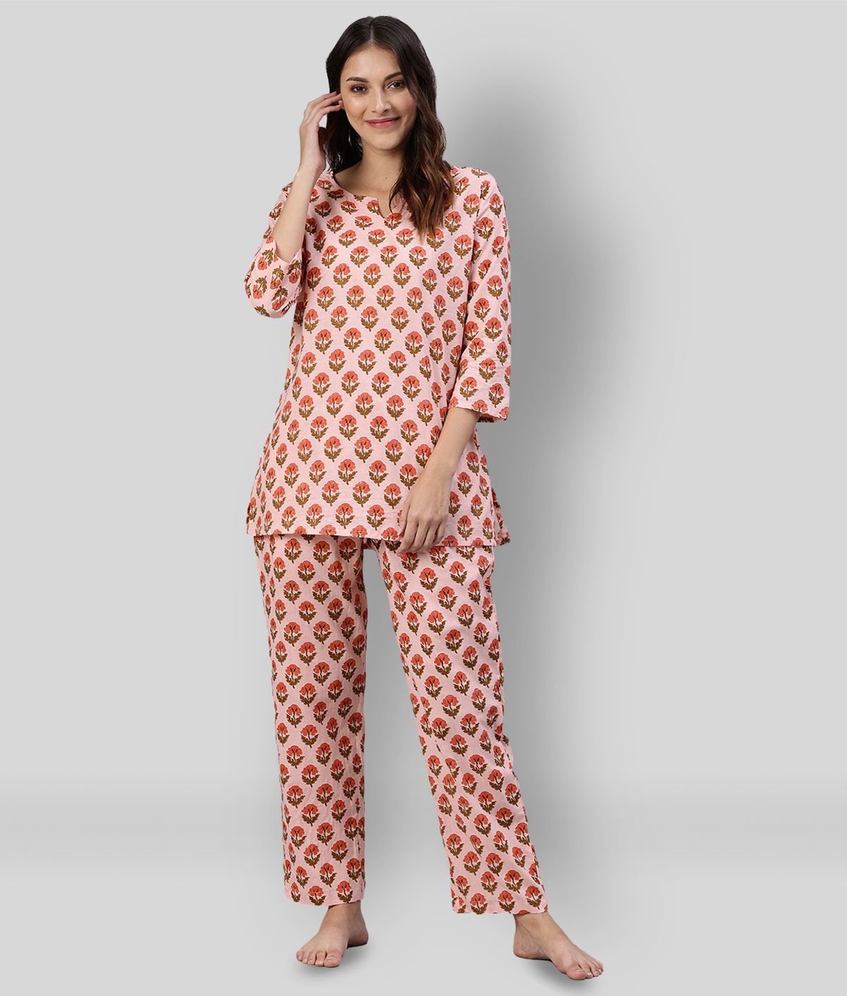     			Divena - Multicolor Cotton Women's Nightwear Nightsuit Sets