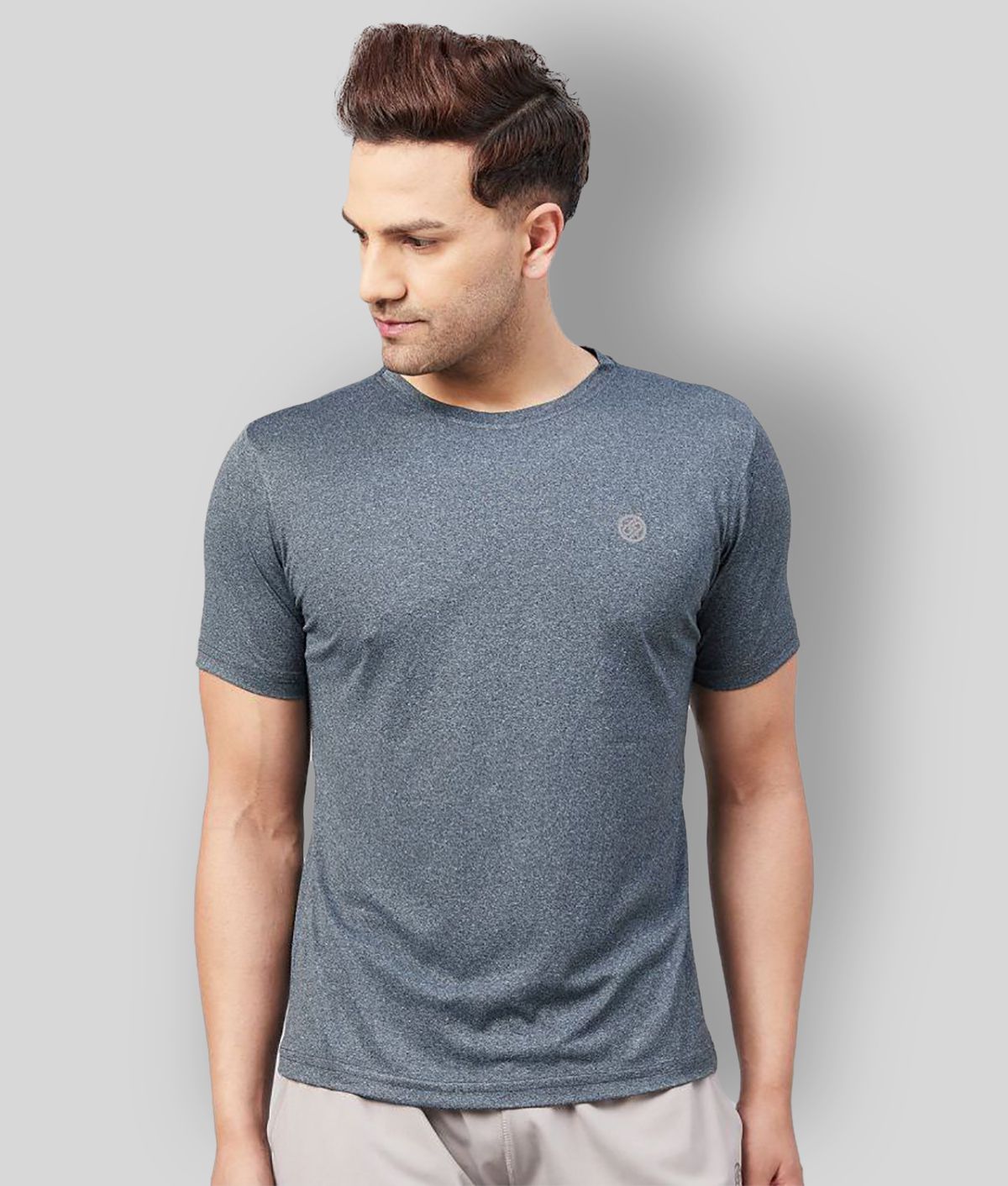 Gritstones - Grey Polyester Regular Fit Men's Sports T-Shirt ( Pack of 1 )