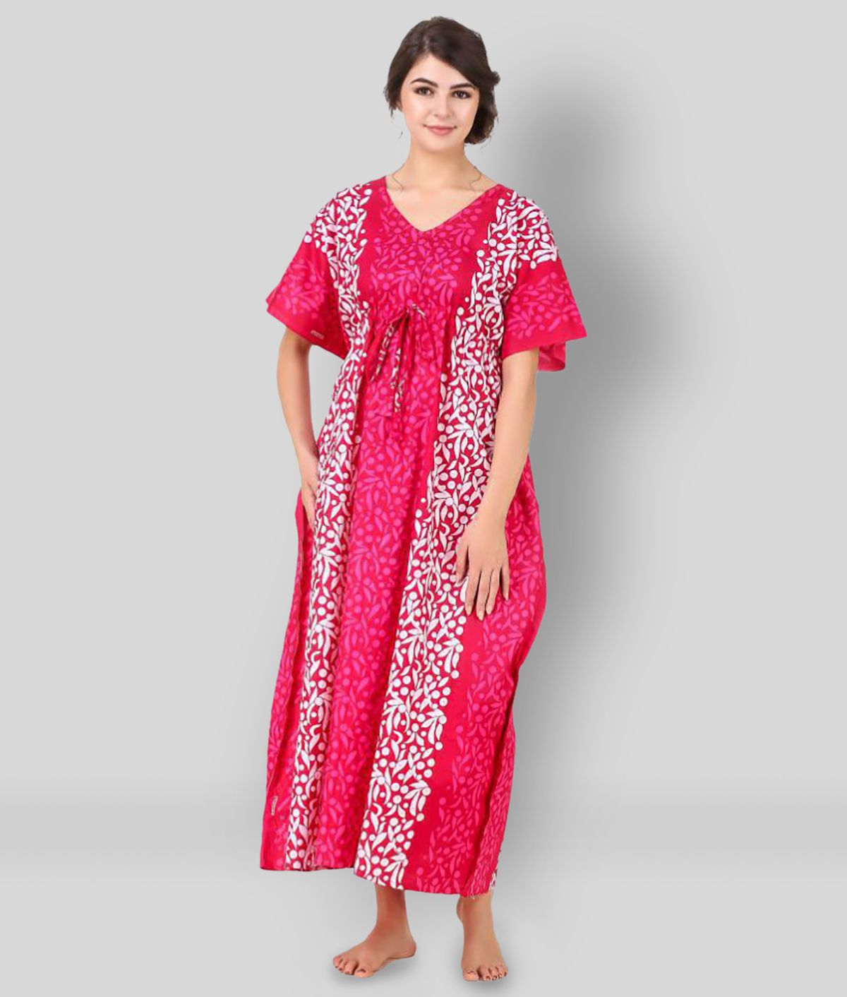 Buy Masha Pink Cotton Women's Nightwear Nighty & Night Gowns ( Pack