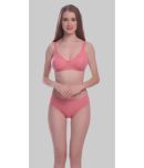 Elina Cotton Women's Bra & Panty Set ( Peach )