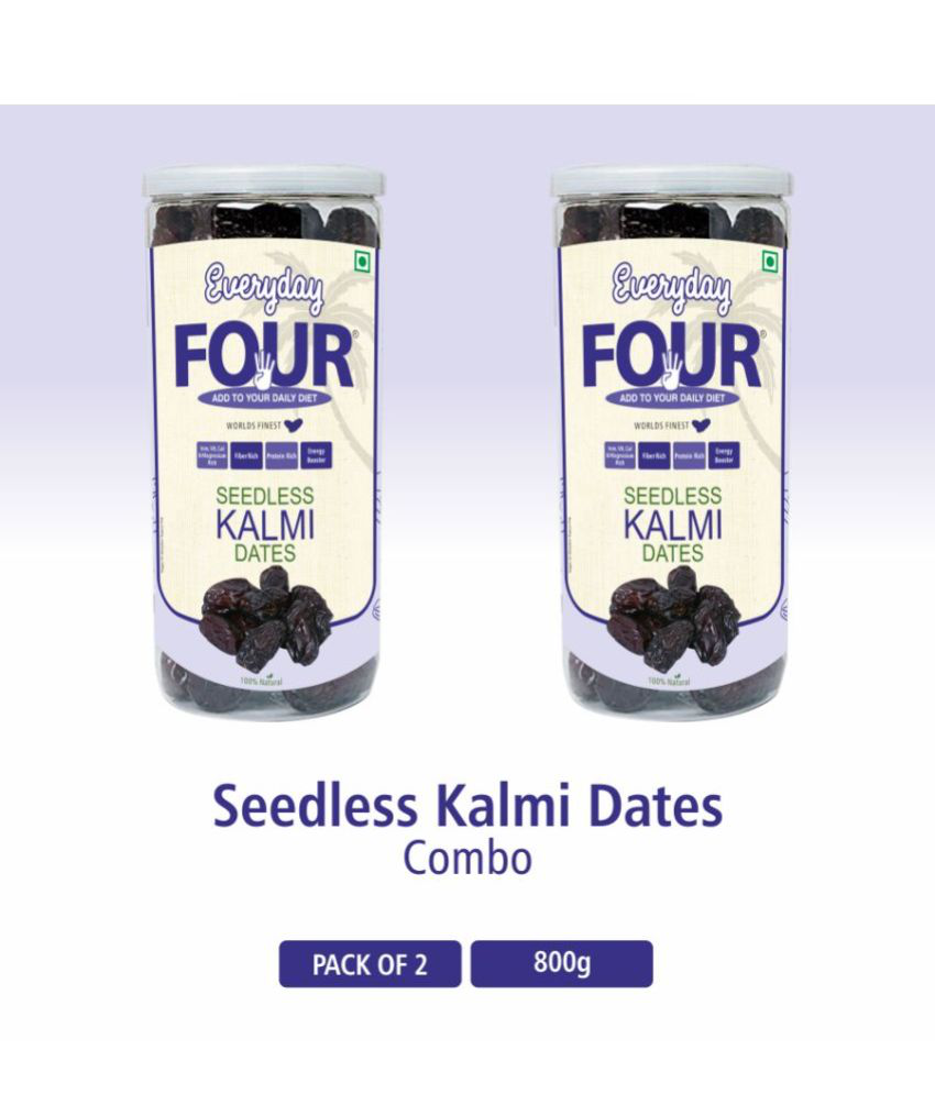     			Everyday Four Seedless Kalmi (Safawi) Dates 800g | Combo Pack |