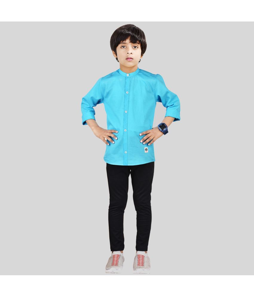     			Made In The Shade Pack of 1 Boys Cotton Shirt & Pants ( Black )