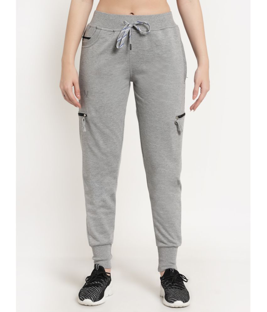     			Uzarus - Grey Cotton Women's Yoga Joggers ( Pack of 1 )