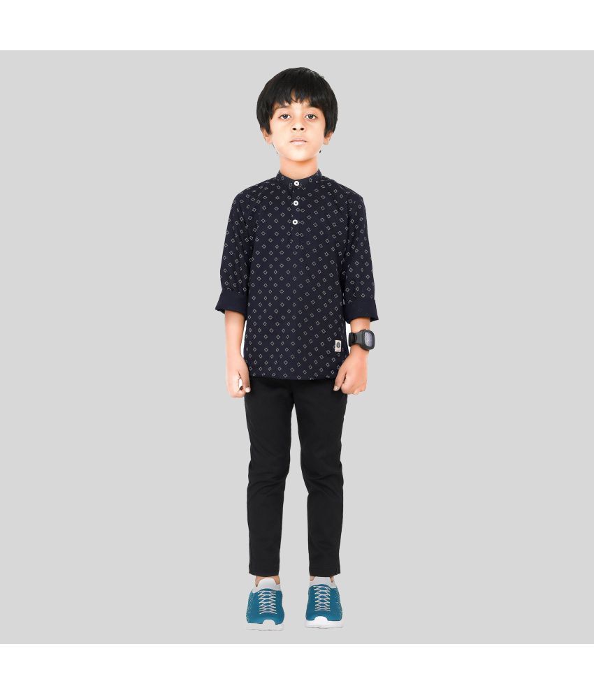     			Made In The Shade Pack of 1 Boys Cotton Shirt & Pants ( Blue )