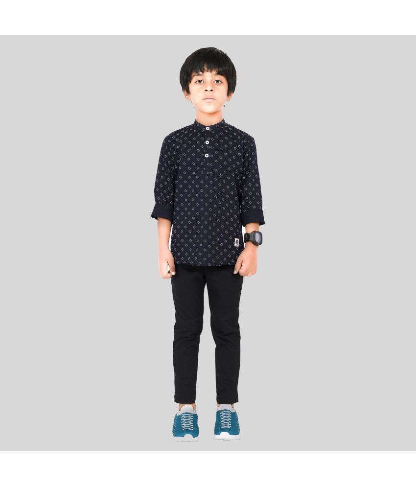    			Made In The Shade - Blue Cotton Boys Shirt & Pants ( Pack of 1 )