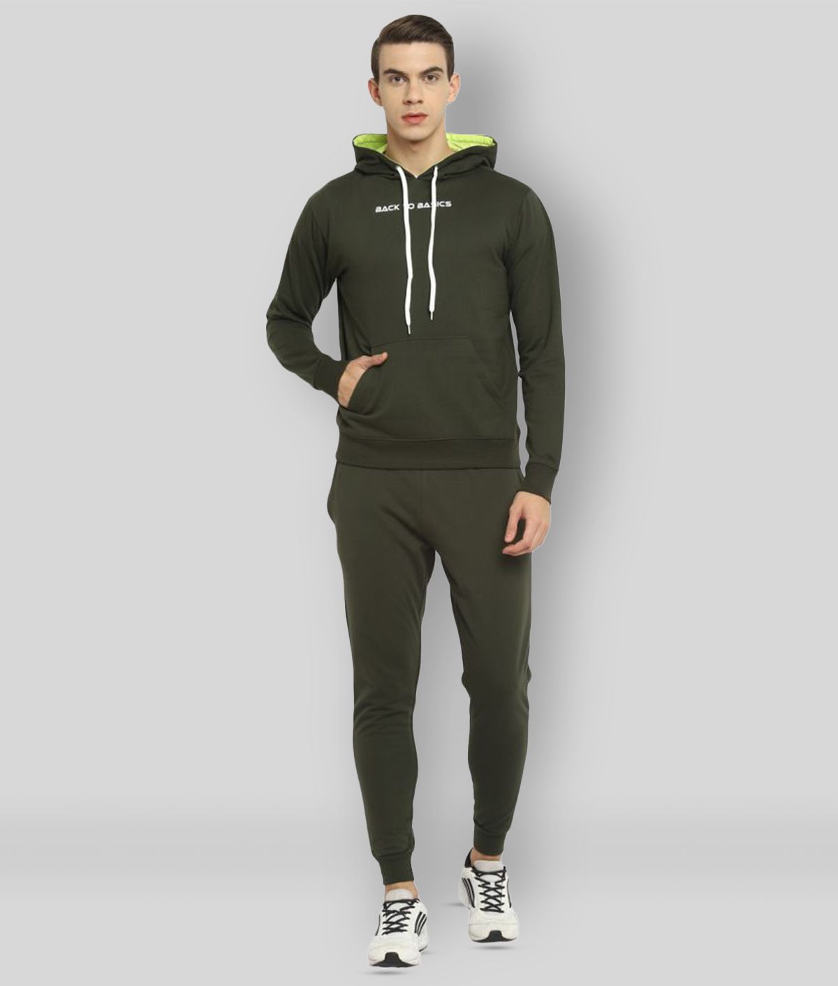     			OFF LIMITS - Green Fleece Regular Fit Solid Men's Sports Tracksuit ( Pack of 1 )