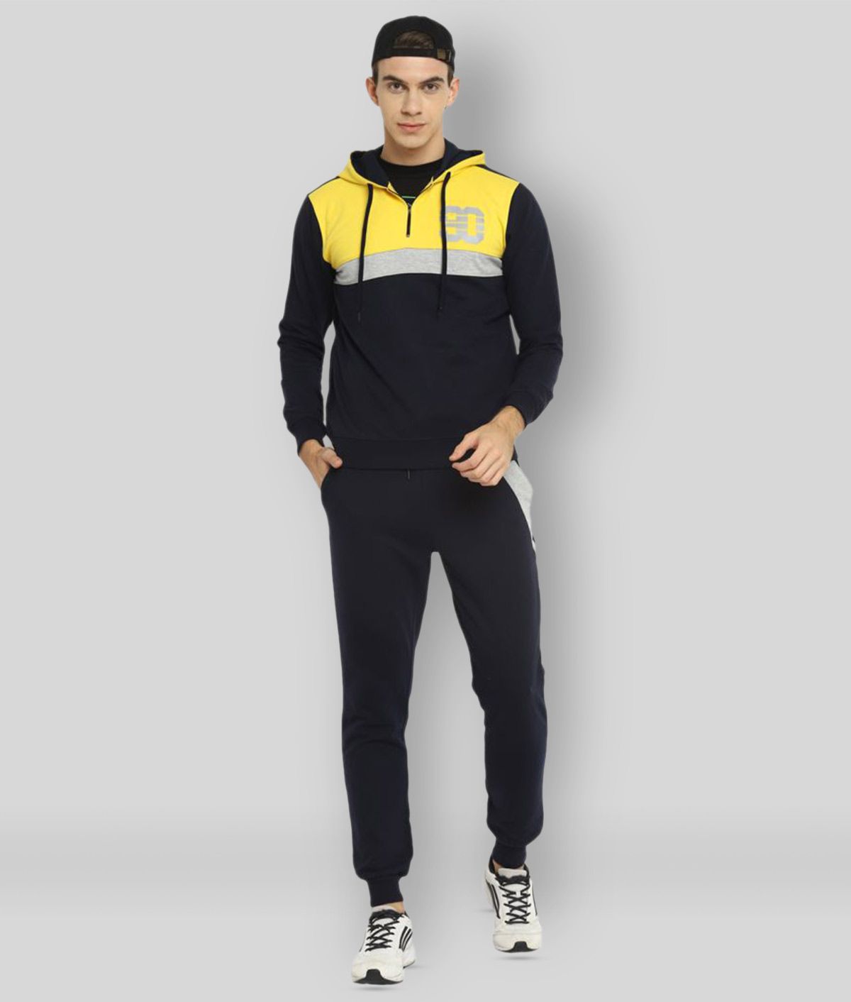     			OFF LIMITS - Multicolor Cotton Blend Regular Fit Colorblock Men's Sports Tracksuit ( Pack of 1 )