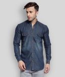 Hangup - Blue Denim Slim Fit Men's Casual Shirt ( Pack of 1 )