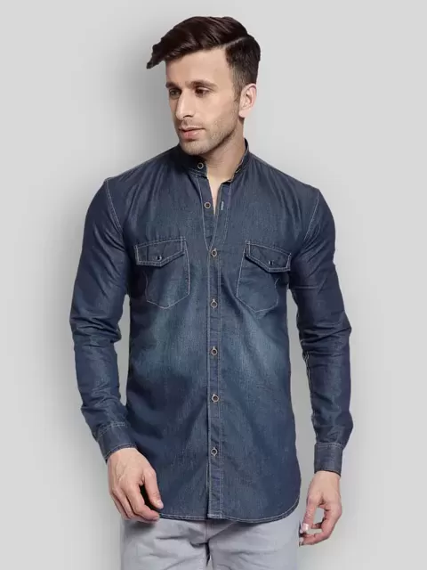 Buy Cerulean Shirts for Men by YOVISH Online | Ajio.com