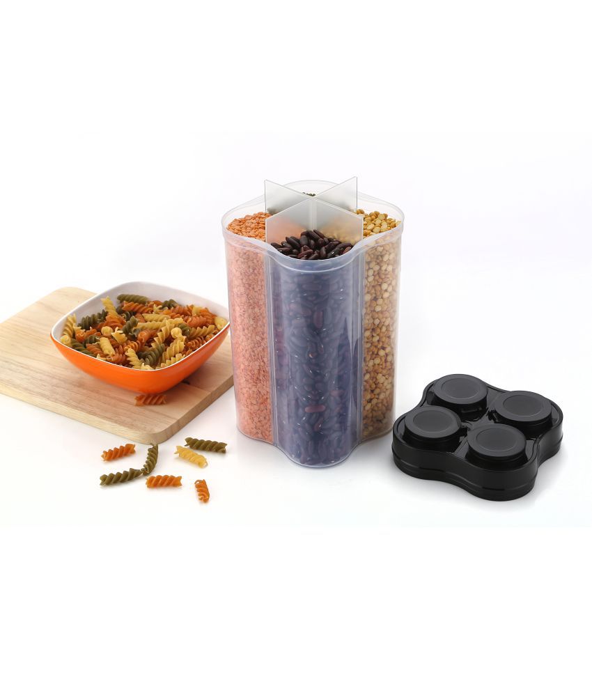     			Analog kitchenware - Black Polyproplene Spice Container ( Pack of 1 )