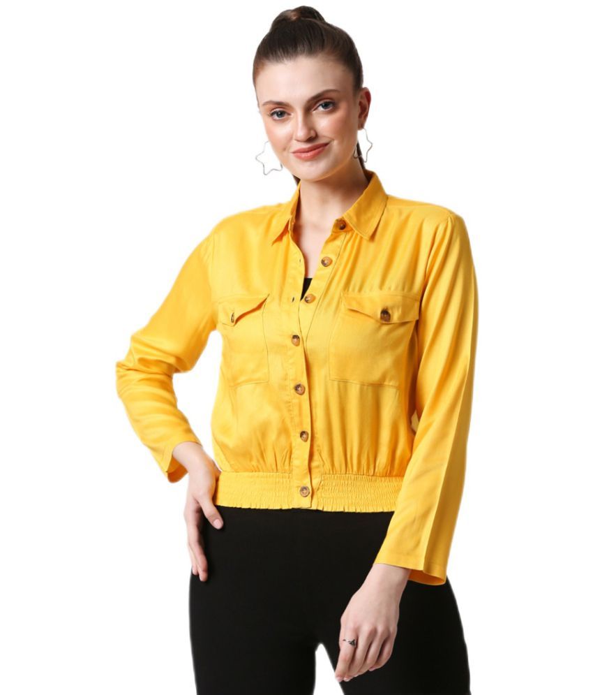     			Bewakoof Yellow Rayon Shirt - Single