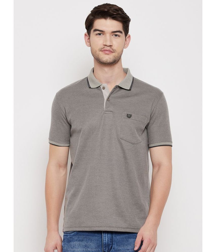     			Duke - Grey Cotton Blend Regular Fit Men's Polo T Shirt ( Pack of 1 )