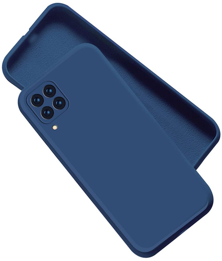     			Kosher Traders - Blue Silicon Silicon Soft cases Compatible For Samsung Galaxy A22 4g ( Pack of 1 )