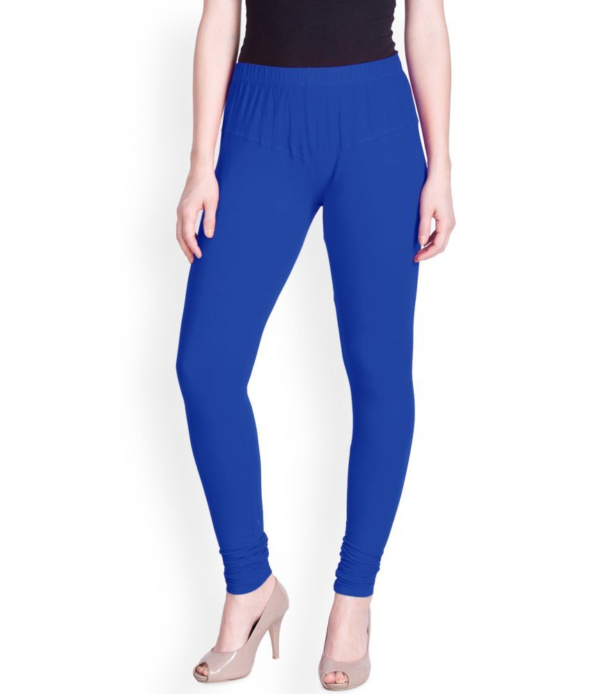     			Lux Lyra - Blue Cotton Women's Leggings ( Pack of 1 )