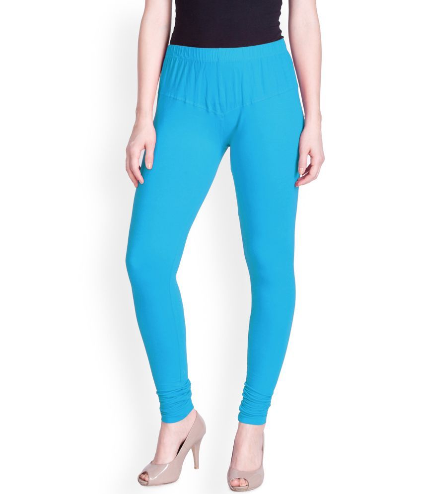     			Lux Lyra - Blue Cotton Women's Leggings ( Pack of 1 )