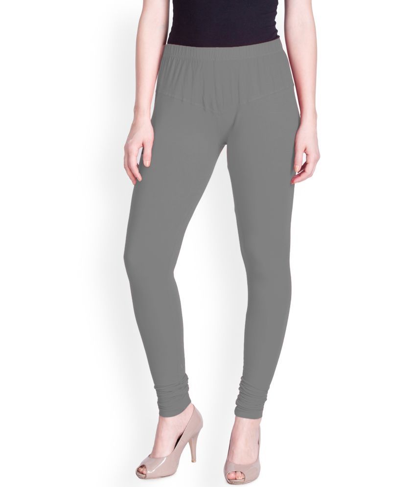     			Lux Lyra - Light Grey Cotton Women's Leggings ( Pack of 1 )