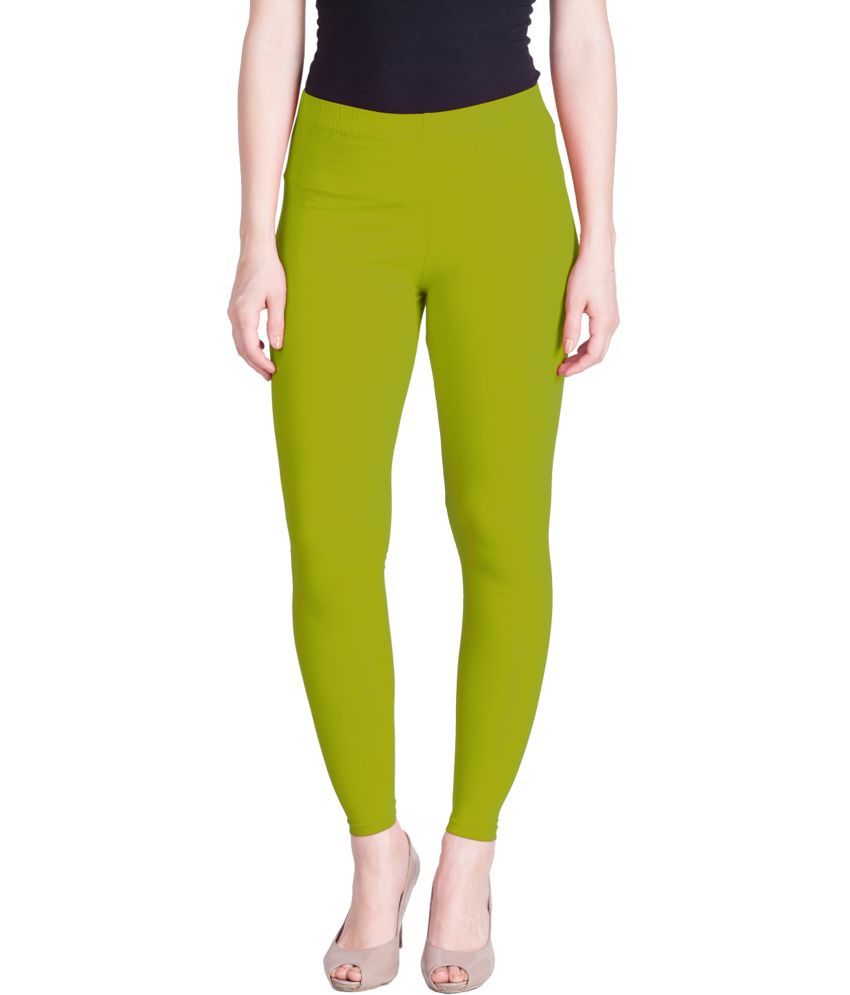     			Lux Lyra - Lime Green Cotton Women's Leggings ( Pack of 1 )