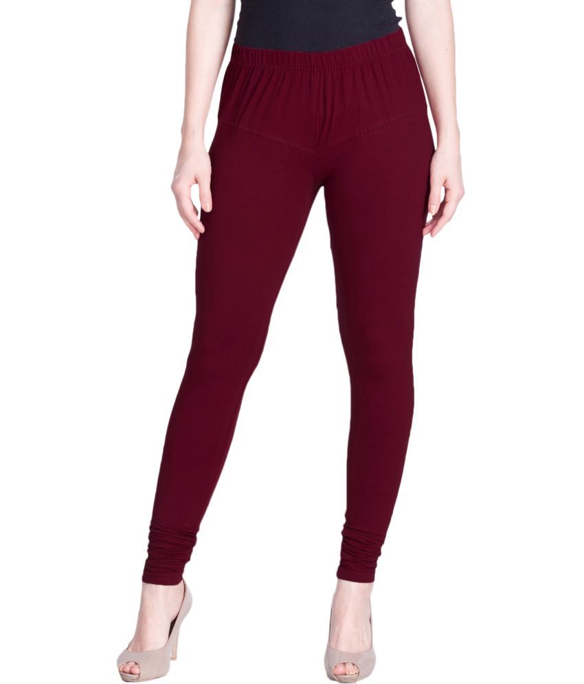     			Lux Lyra - Maroon Cotton Women's Leggings ( Pack of 1 )