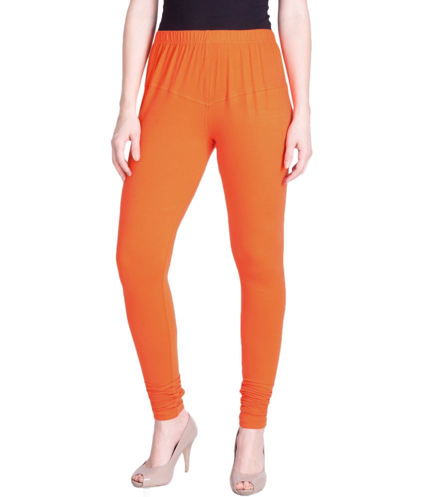     			Lux Lyra - Orange Cotton Women's Leggings ( Pack of 1 )