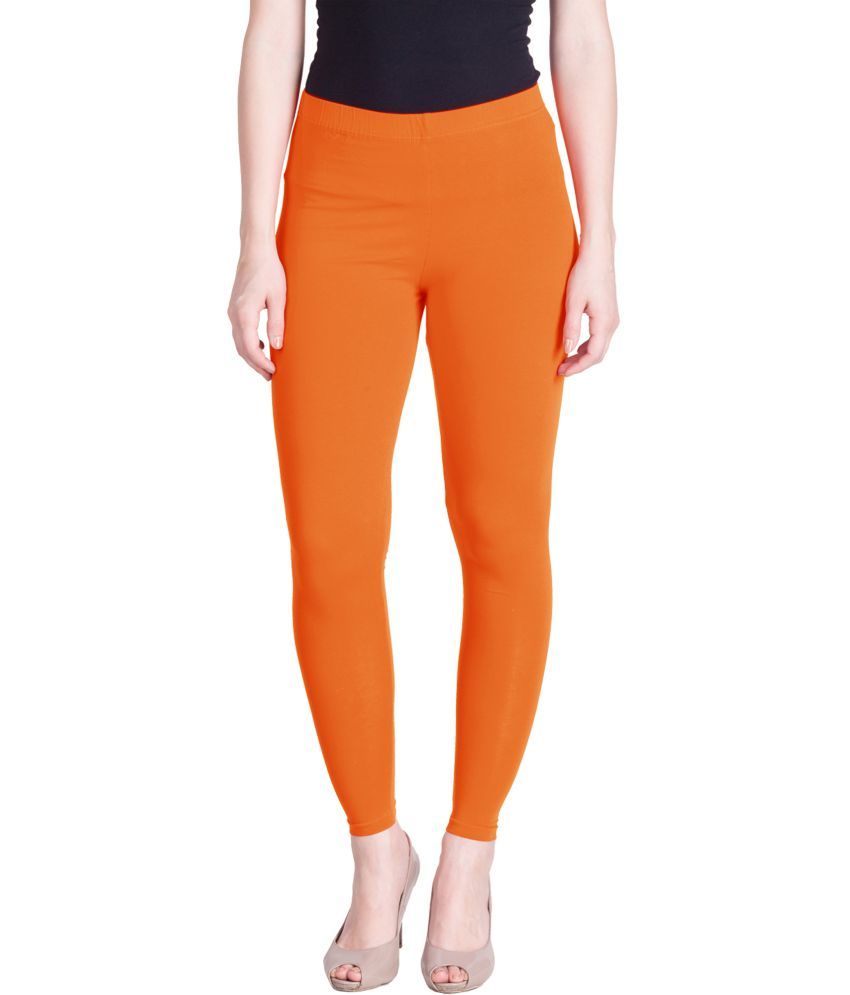     			Lux Lyra - Orange Cotton Women's Leggings ( Pack of 1 )