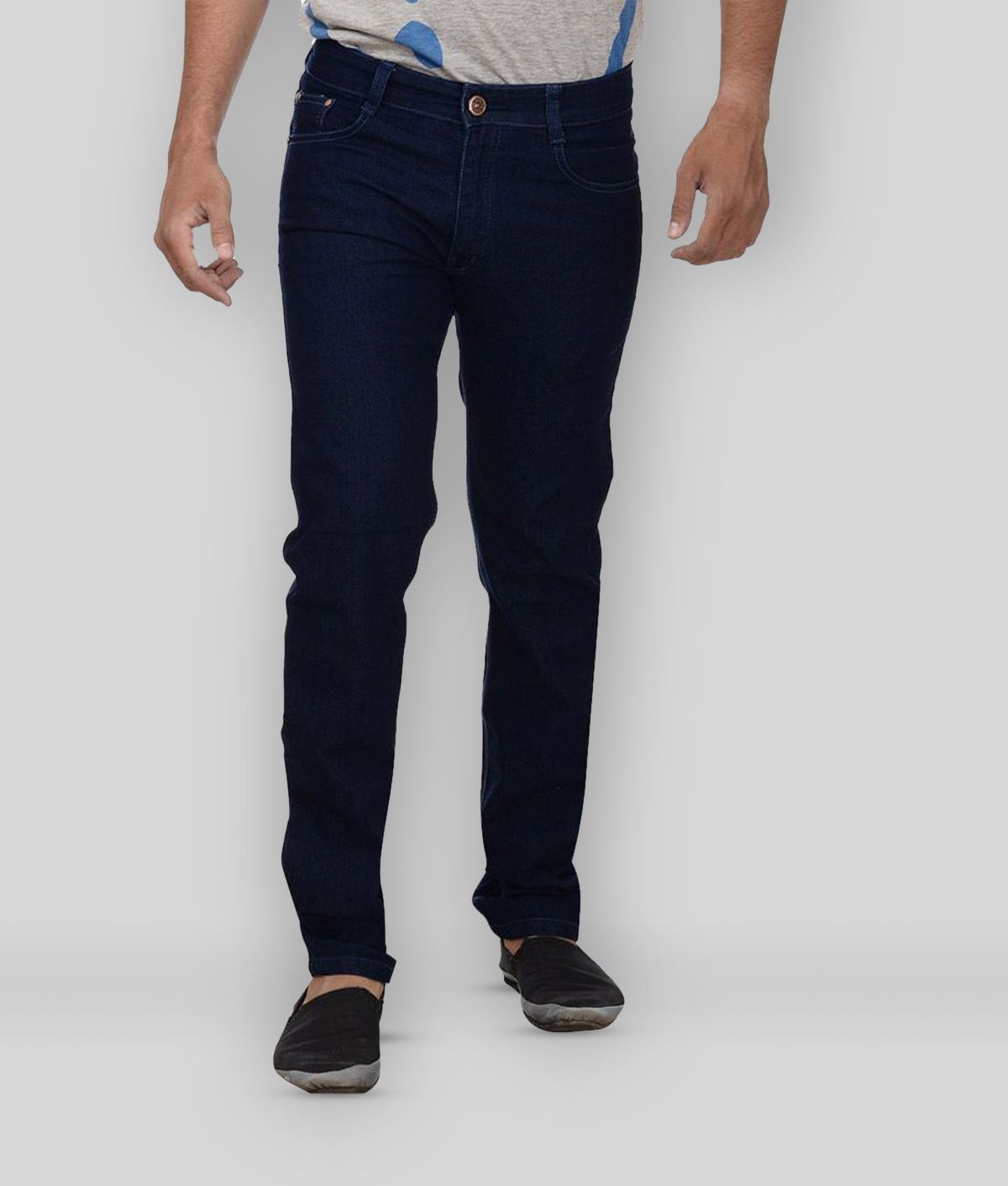     			Studio Nexx - Navy Blue 100% Cotton Slim Fit Men's Jeans ( Pack of 1 )