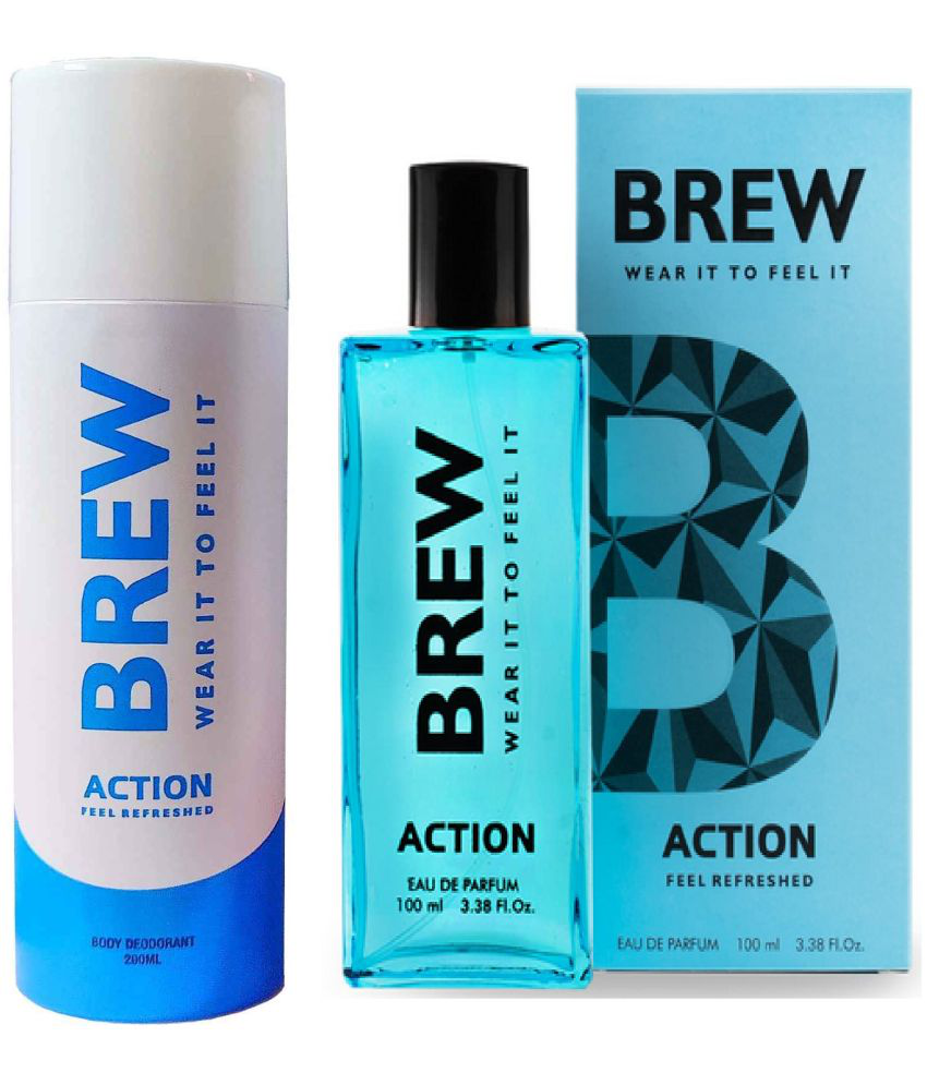     			Brew - ACTION DEODORANT AND PERFUME Eau De Parfum (EDP) For Unisex 300ML ( Pack of 2 )