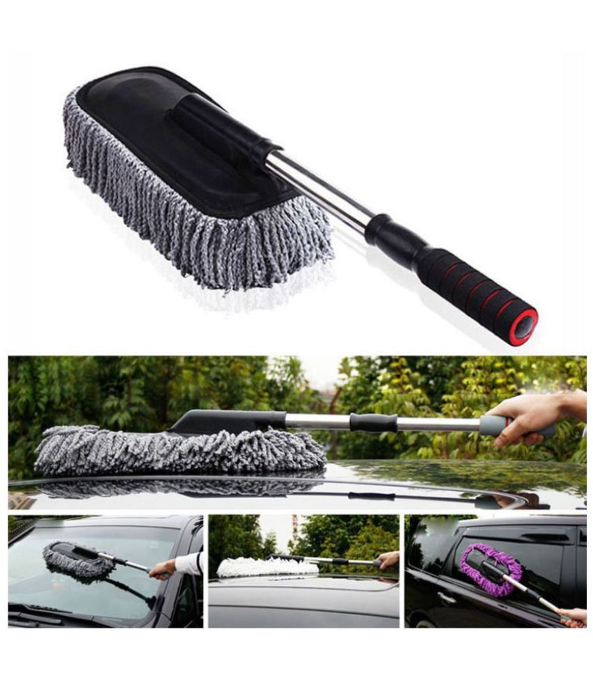     			FSN-Car Cleaning Microfiber Telescopic Duster for Car Cleaning or Washing (Assorted) -1 piece
