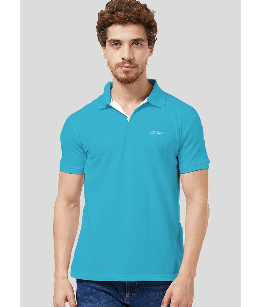     			TAB91 Pack of 1 Polyester Regular Fit Solid Half Sleeves Men's Polo T Shirt ( Turquoise )