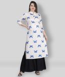 MAUKA - Off White Straight Rayon Women's Stitched Salwar Suit ( Pack of 1 )