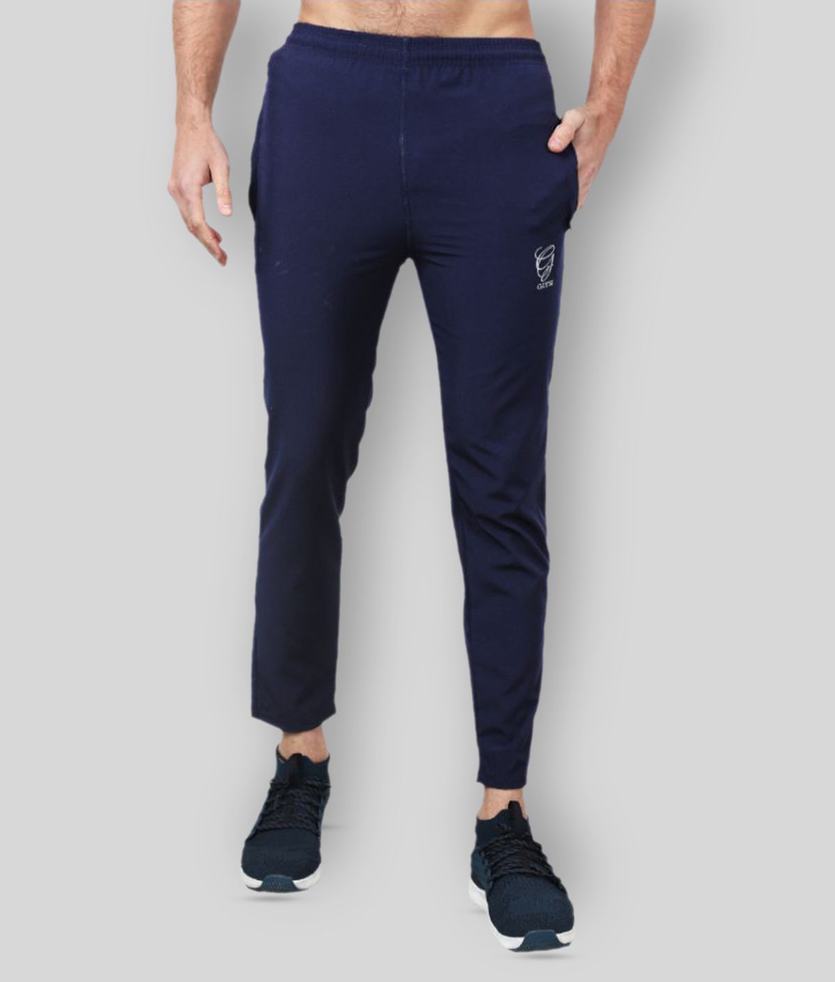     			GIYSI -  Navy Blue Polyester Men's Sports Trackpants ( Pack of 1 )