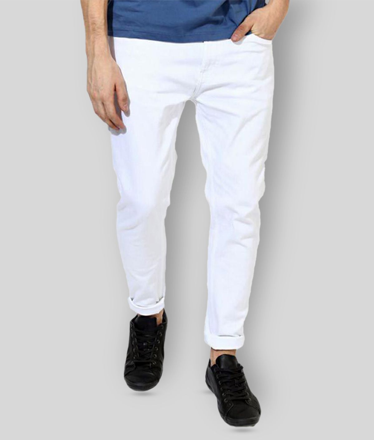     			Lawson - White 100% Cotton Skinny Fit Men's Jeans ( Pack of 1 )
