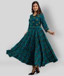 Lee Moda - Blue Rayon Women's Anarkali Kurti