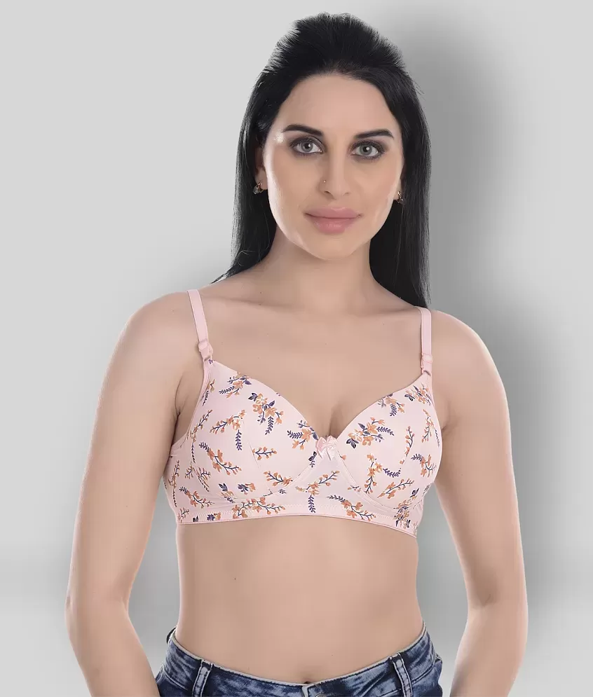 Buy Clovia Padded Non-Wired Full Coverage T-Shirt Bra - Multi at Rs.899  online