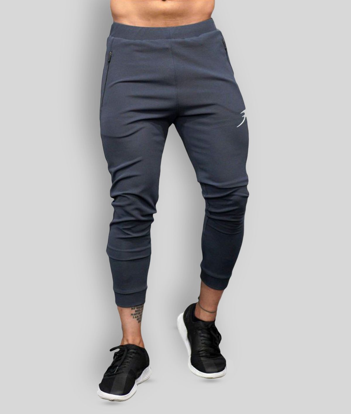     			Fuaark - Dark Grey Polyester Men's Sports Joggers ( Pack of 1 )