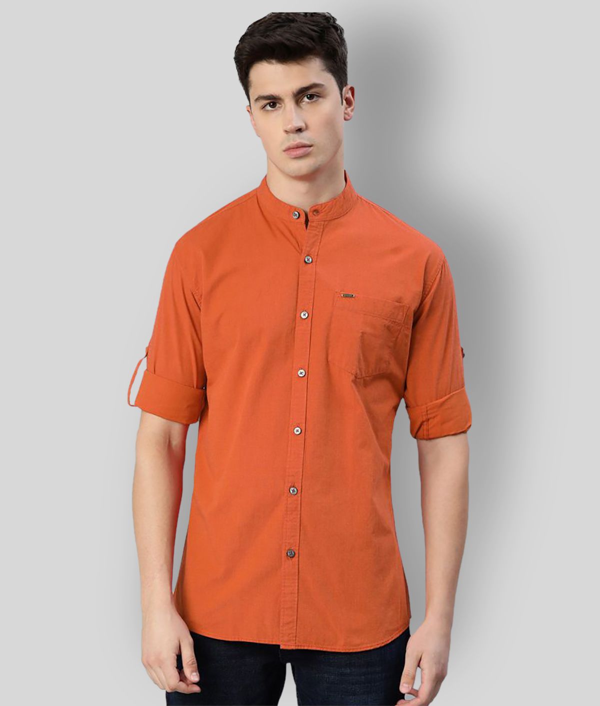     			Urbano Fashion - Red Cotton Slim Fit Men's Casual Shirt ( Pack of 1 )