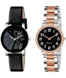 DECLASSE - Black Leather Analog Womens Watch