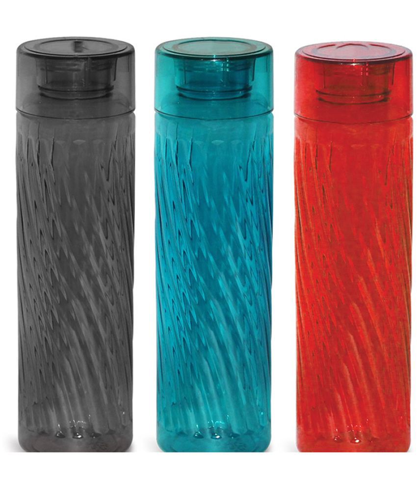     			HOMETALES - Multicolor Fridge Water Bottle ( Pack of 3 )