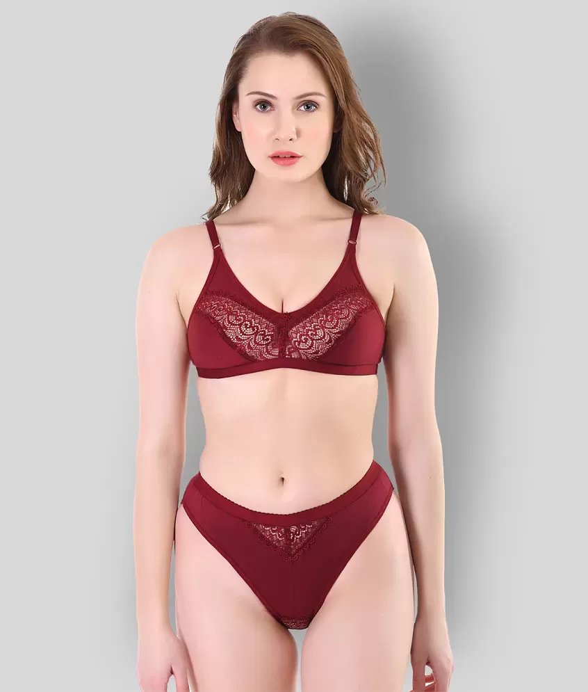 Buy TCG Cotton Lycra Bra and Panty Set Online at Best Price in