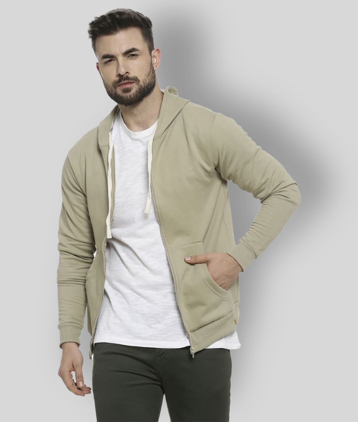     			Campus Sutra - Green Cotton Regular Fit Men's Sweatshirt ( Pack of 1 )