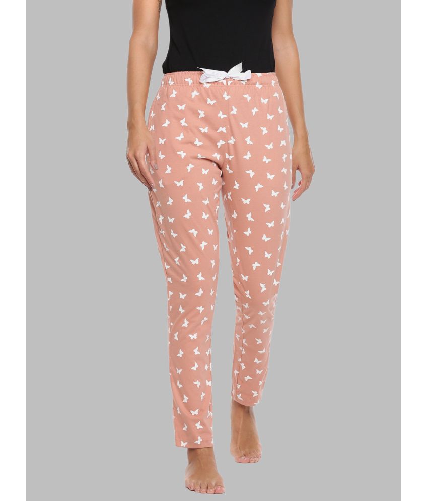     			Dollar Missy - Peach Cotton Women's Nightwear Pajamas ( Pack of 1 )