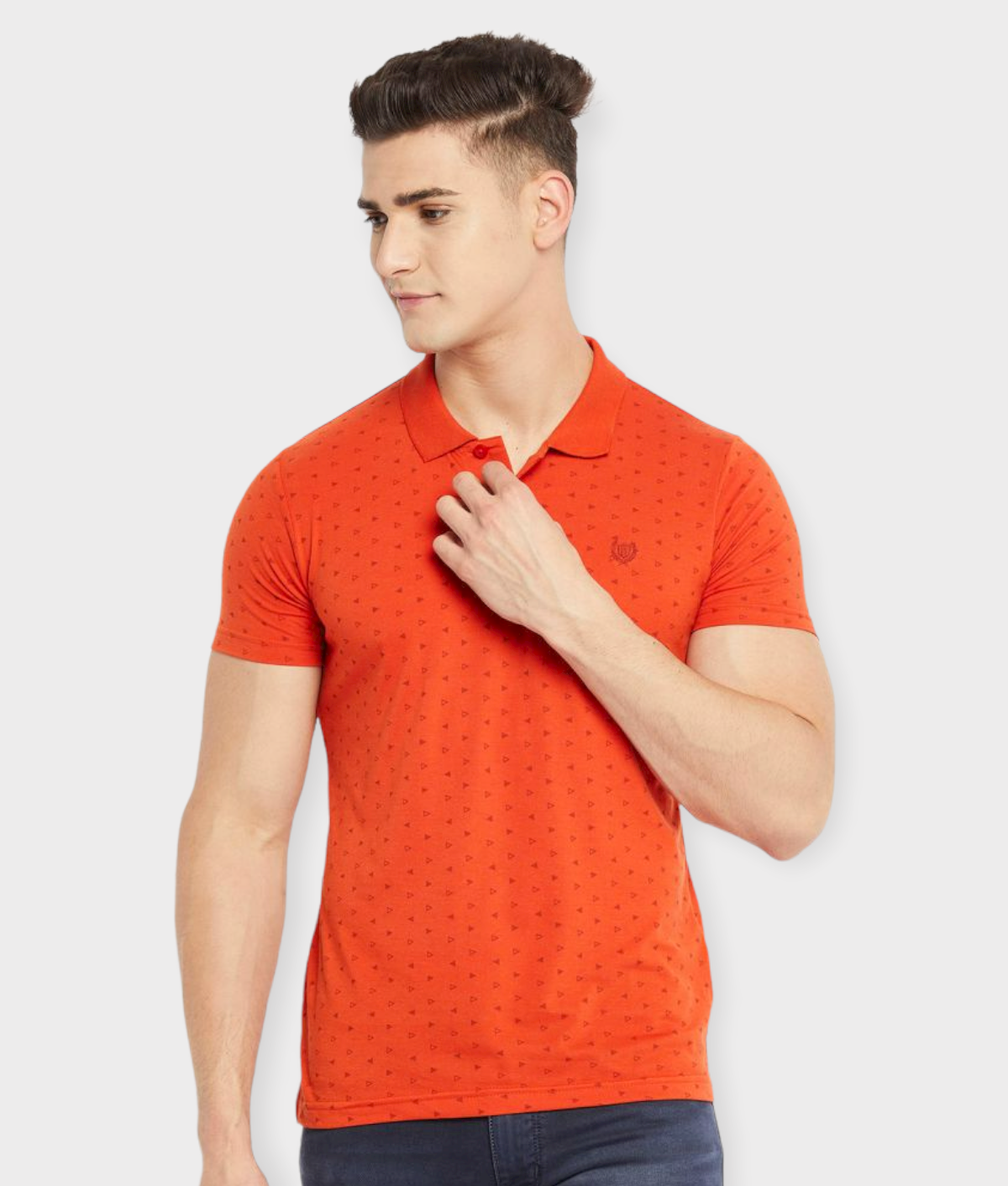     			Duke - Orange Cotton Blend Slim Fit Men's Polo T Shirt ( Pack of 1 )