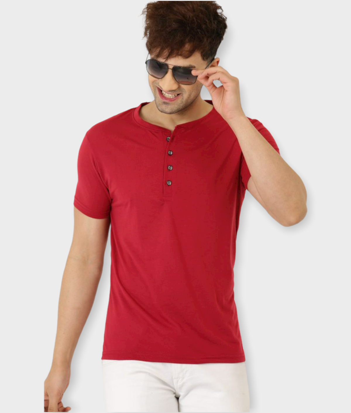     			Leotude Pack of 1 Cotton Blend Regular Fit Men's T-Shirt ( Maroon )