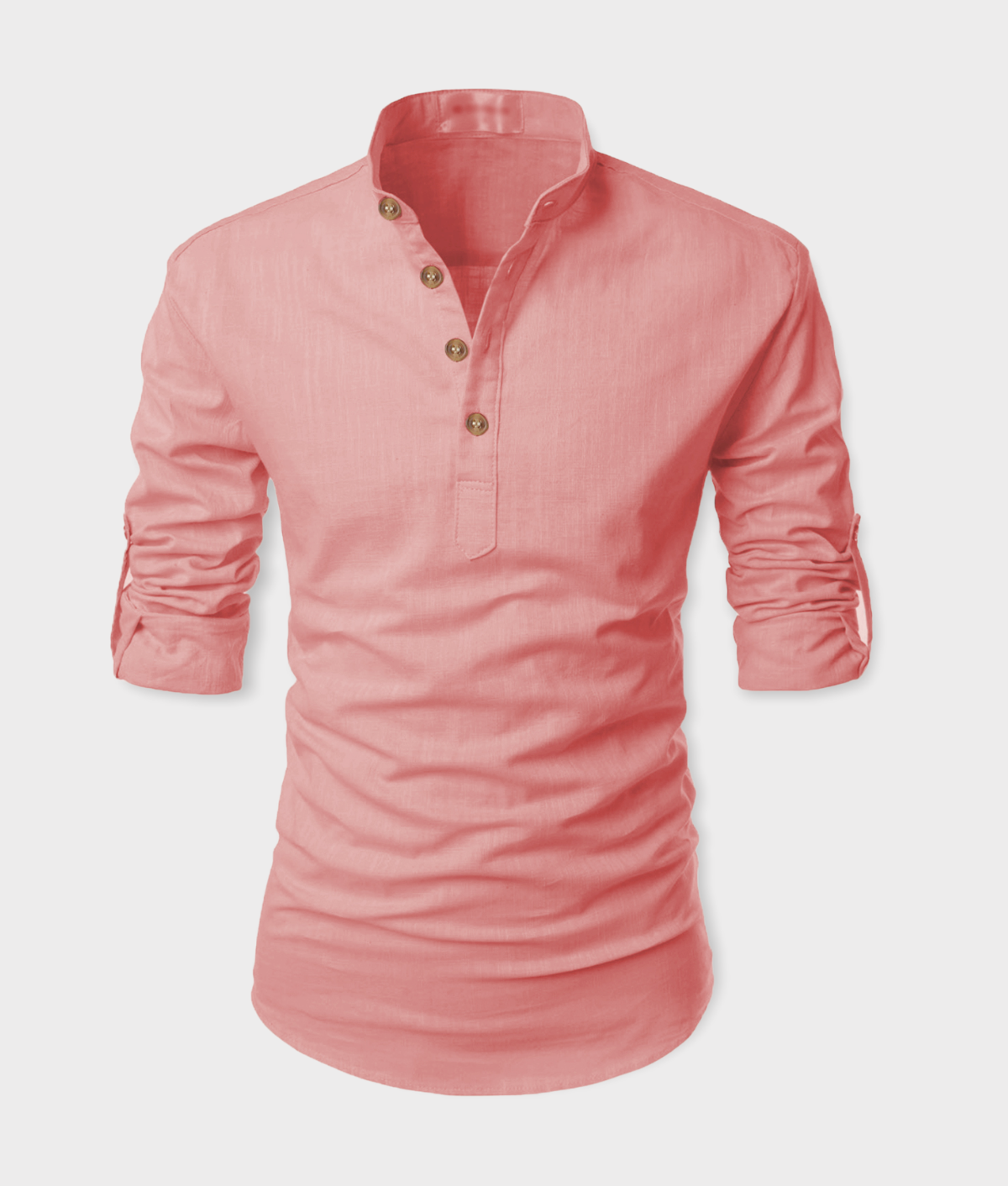 Vida Loca - Peach Linen Slim Fit Men's Casual Shirt ( Pack of 1 )