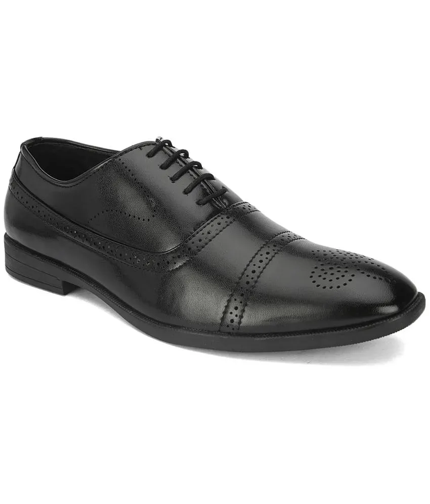 Fentacia - Black Men's Brogue Formal Shoes - Buy Fentacia - Black